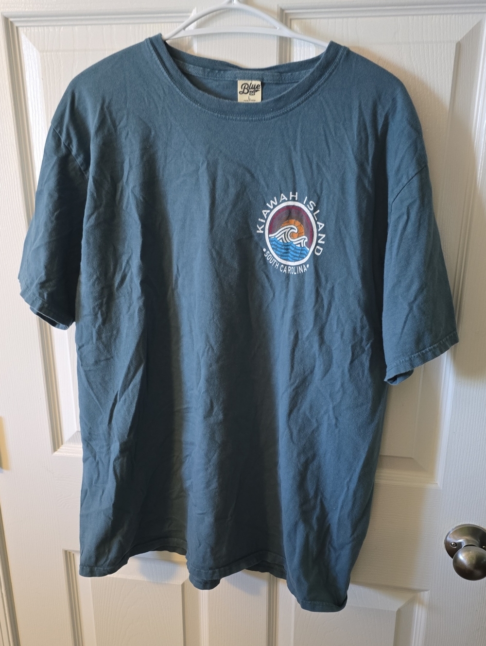 Blue 84 Slate Blue Kiawah Island Short Sleeve Logo Tee